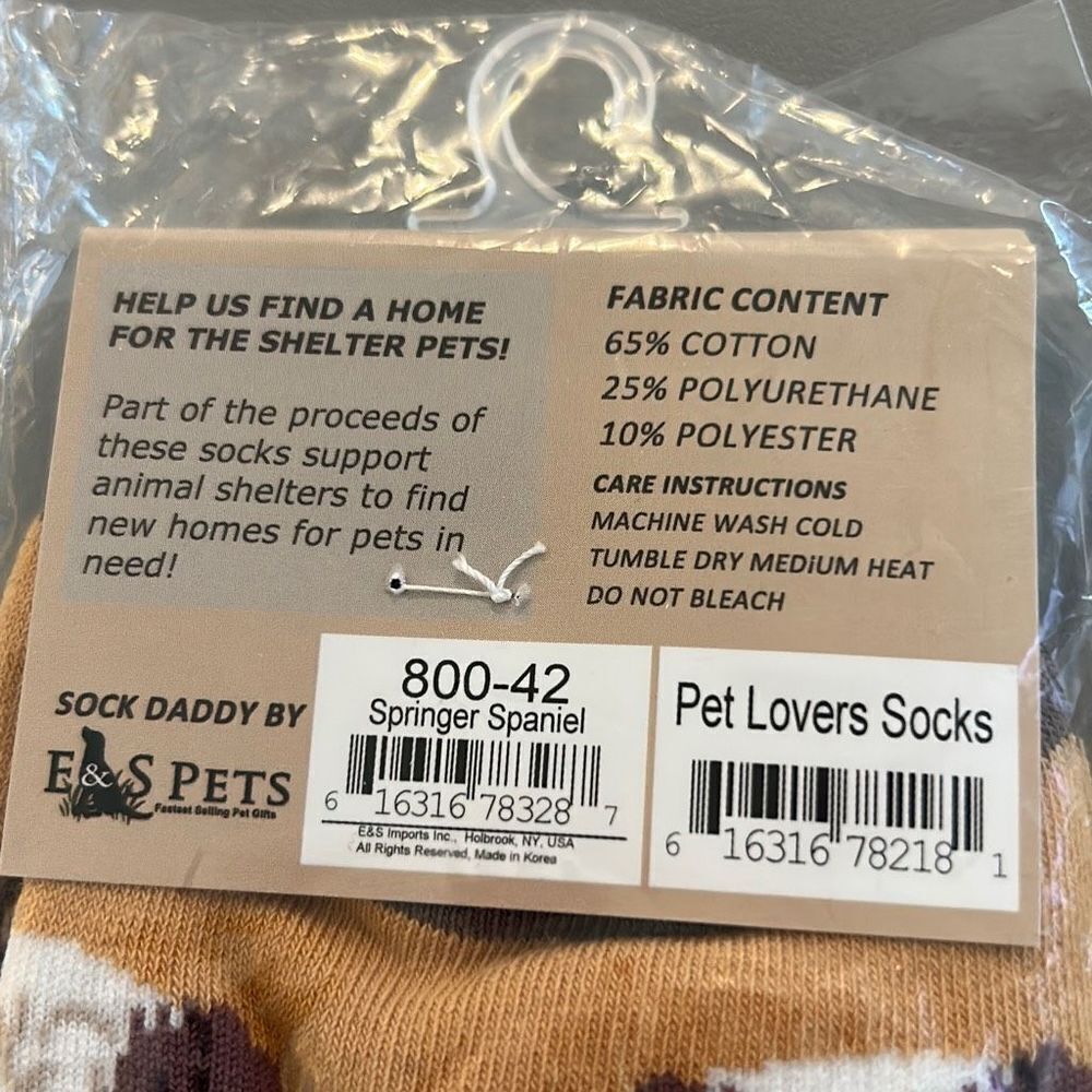 Springier Spaniel Socks NWT - Picture 2 of 3